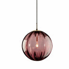 Clear glass ball pendant lamp from DEMOLIGHTS hanging for modern interior lighting, featuring a sleek transparent glass design.
