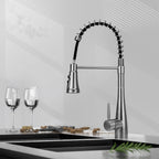 Pre-rinse Pull-Down Swivel Kitchen Faucet