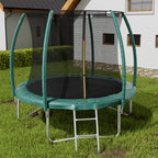 8FT Outdoor Enclosure Trampoline with Ladder