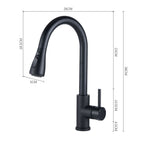 Retractable Commercial Pulldown Kitchen Faucet