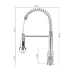 Commercial Swivel Pulldown Kitchen Faucet