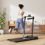 Treadmill with Side Handrails and Remote