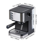 20 Bar Modern Coffee Espresso Machine with Steam Wand
