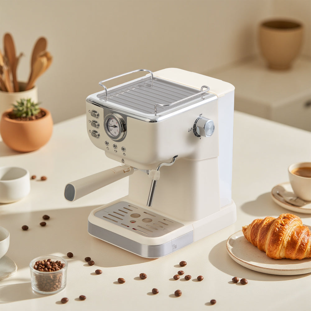 20 Bar Retro Coffee Espresso Machine with Steam Wand