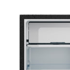 Black Compact Refrigerator with 9L Freezer Compartment