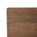 Oak & Black Dining Table Set with 4 Chairs