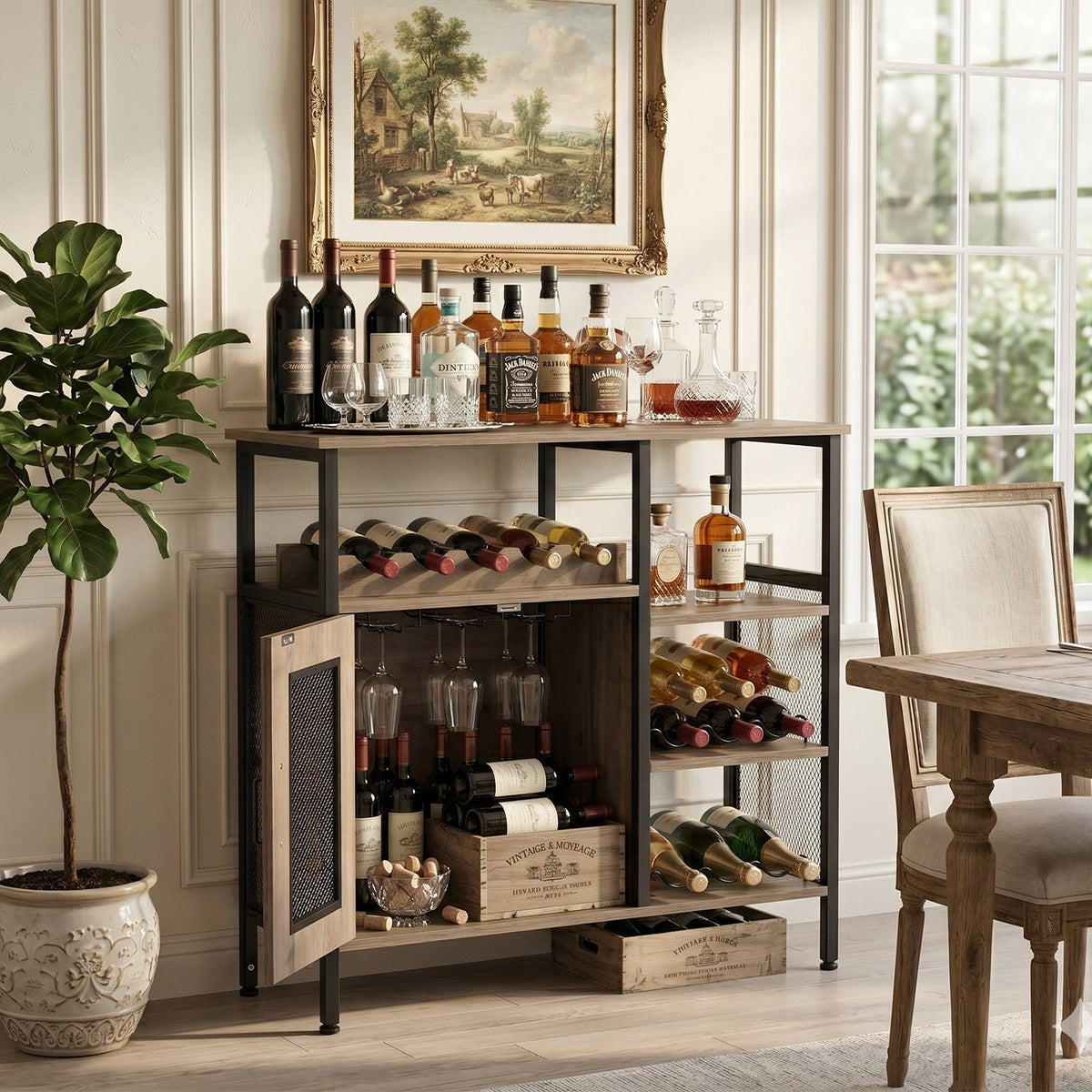 Retro Sideboard Wine Cabinet