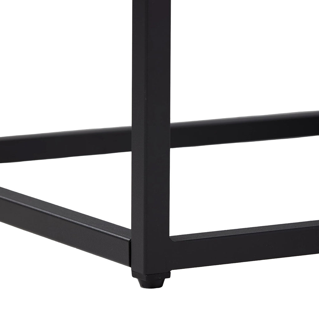 Set of 2 chenille upholstered dining chairs with black metal legs, stylish and comfortable for modern dining rooms.