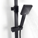 8 inch Rainfall Shower Head Brass Bathroom Shower Faucet Set