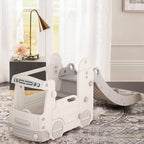 Kids Home Multi Functional Slide with Bus 2 in 1