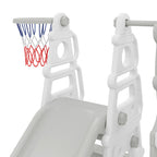 3-in-1 Toddler Swing Slide Set with Basketball Hoop