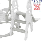 3-in-1 Toddler Swing Slide Set with Basketball Hoop