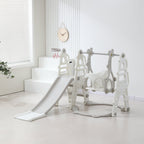 3-in-1 Toddler Swing Slide Set with Basketball Hoop