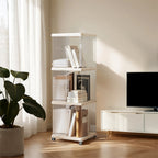 3-Tier Plastic Square Bookshelf