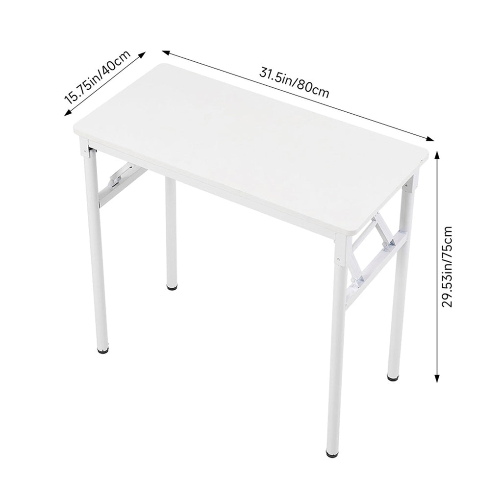 Folding Office Desk with Adjustable Foot Pads