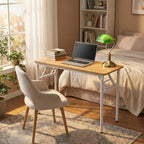 Folding Office Desk with Adjustable Foot Pads
