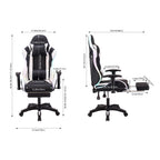 Ergonomic Gaming Chair with RGB Light & Massage Lumbar