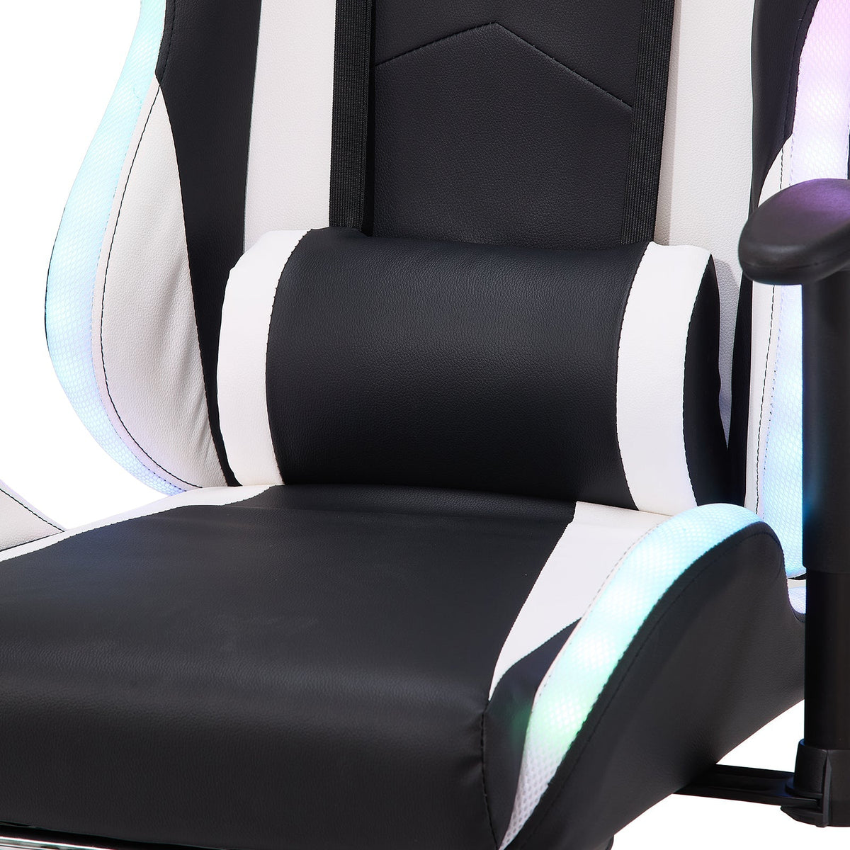 Ergonomic Gaming Chair with RGB Light & Massage Lumbar