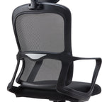Ergonomic Mesh Office Chair with Adjustable Headrest & 15° Tilt Recline