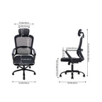 Ergonomic Mesh Office Chair with Adjustable Headrest & 15° Tilt Recline