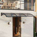 Outdoor Door Canopy Window Awning with Drainage Channel