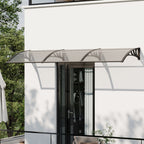 Outdoor Door Canopy Window Awning with Drainage Channel