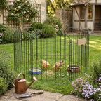 10-Pack Decorative Metal Garden Fence Panels