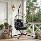 Swing Hanging Egg Chair with Cushion and Headrest