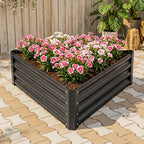 Triangular Galvanised Steel Raised Garden Bed