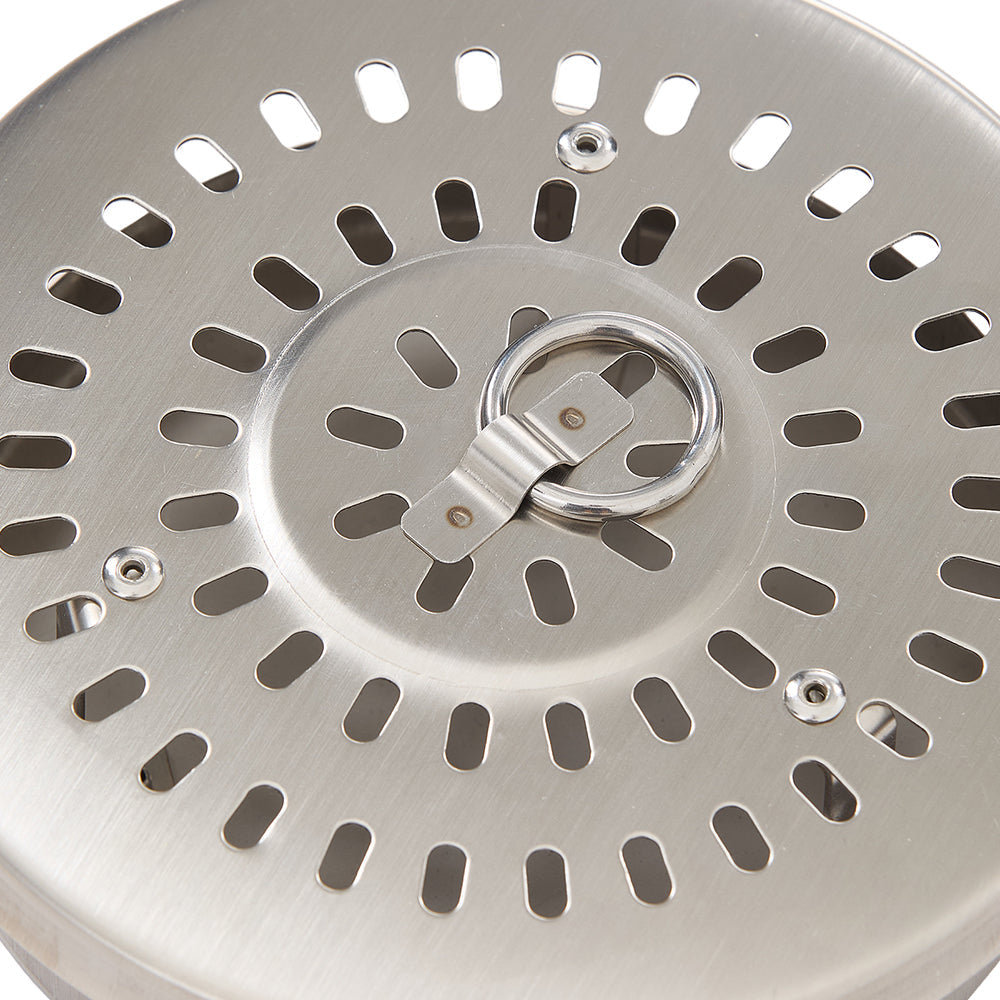 Silver Portable Tabletop Fire Pit with Ash Grate