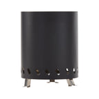 Black Portable Tabletop Fire Pit with Ash Grate