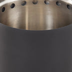Black Portable Tabletop Fire Pit with Ash Grate