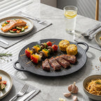 Pre-Seasoned Round Cast Iron Grill Pan