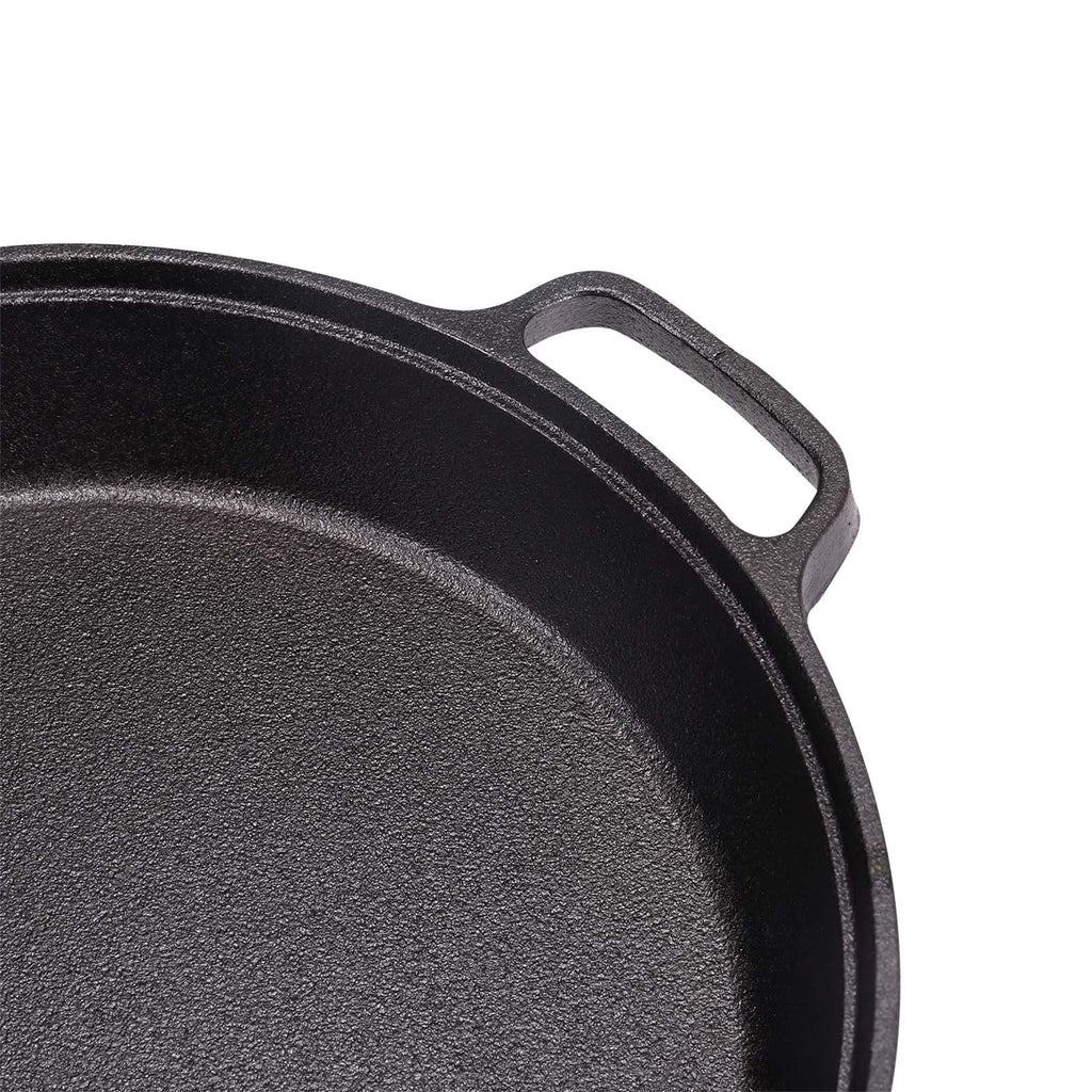 Deep Pre-Seasoned Cast Iron Skillet with Dual Handles