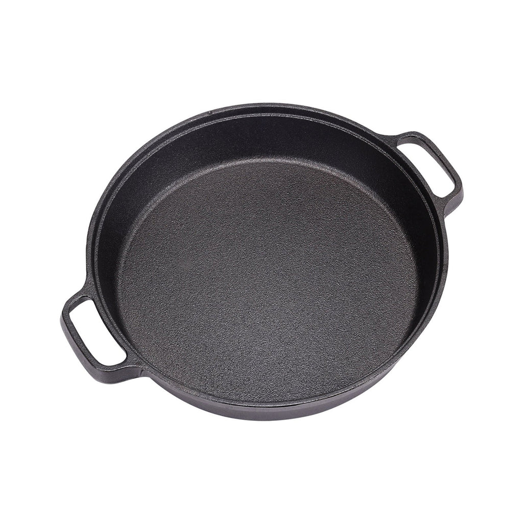 Deep Pre-Seasoned Cast Iron Skillet with Dual Handles