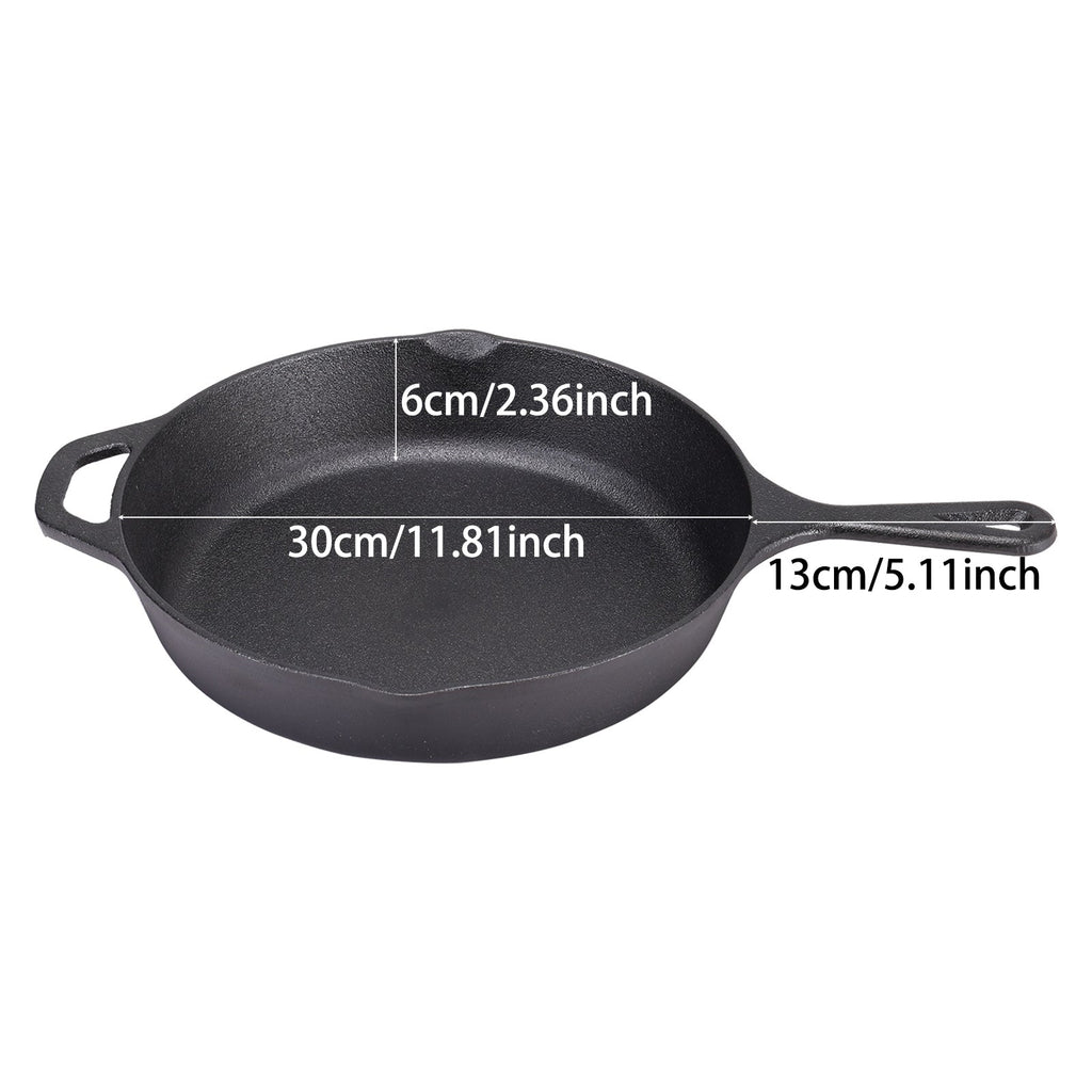 Cast Iron Frying Pan with Handles