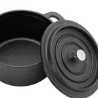 1L Pre-Seasoned Cast Iron Dutch Oven with Lid