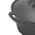 2.5L Pre-Seasoned Cast Iron Saucepan with Lid