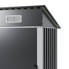 5 x 3 ft Metal Garden Storage Shed with Pent Roof & Lockable Door