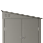 144cm Wide Metal Garden Storage Shed with Pent Roof