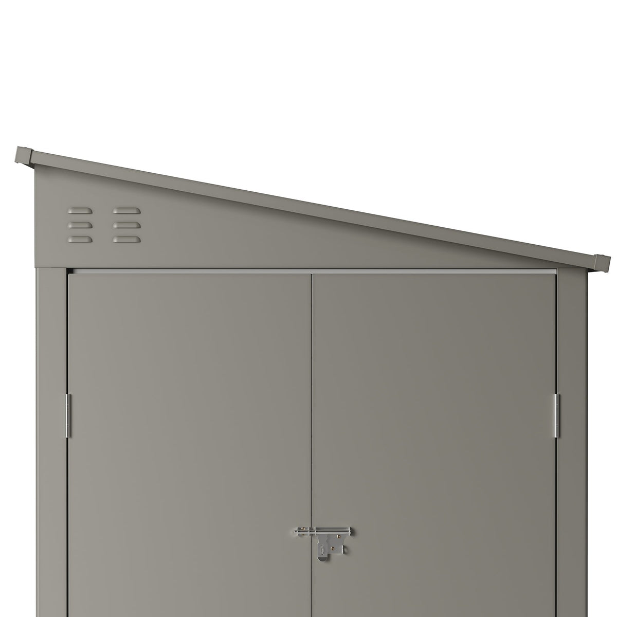144cm Wide Metal Garden Storage Shed with Pent Roof
