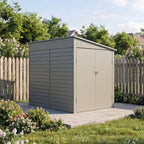 144cm Wide Metal Garden Storage Shed with Pent Roof