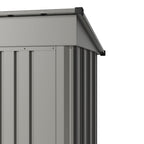 5 x 3 ft Metal Garden Storage Shed with Pent Roof & Padlockable Door