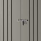 6 x 4 ft Metal Garden Storage Shed with Apex Roof & Double Doors