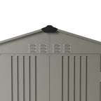 6 x 4 ft Metal Garden Storage Shed with Apex Roof & Double Doors