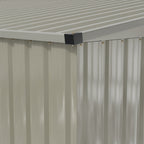 8 x 10 ft Metal Garden Storage Shed with Apex Roof