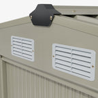 8 x 10 ft Metal Garden Storage Shed with Apex Roof