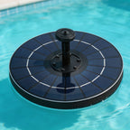 Floating Solar Fountain with Interchangeable Spray Heads