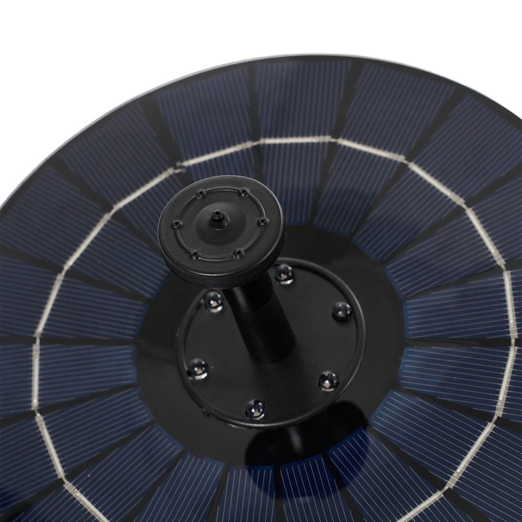 Floating Solar Fountain with Interchangeable Spray Heads
