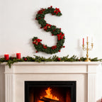 Garden Sanctuary 2.7m artificial Christmas garland with lush greenery and decorative accents for festive holiday decor.